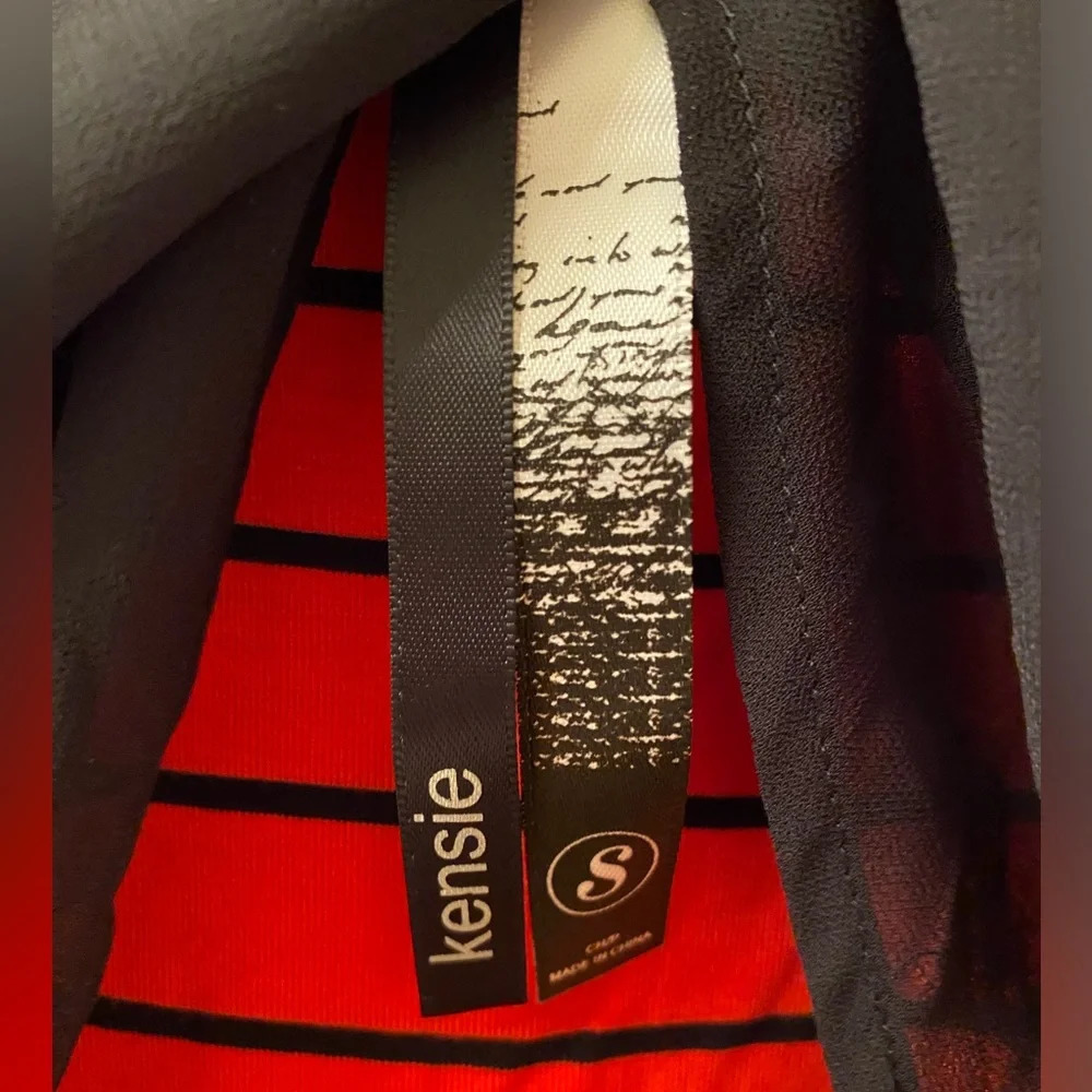NWT Mini Red, Black Stripes Y2K Style Kensie Dress Small - Picture 9 of 9